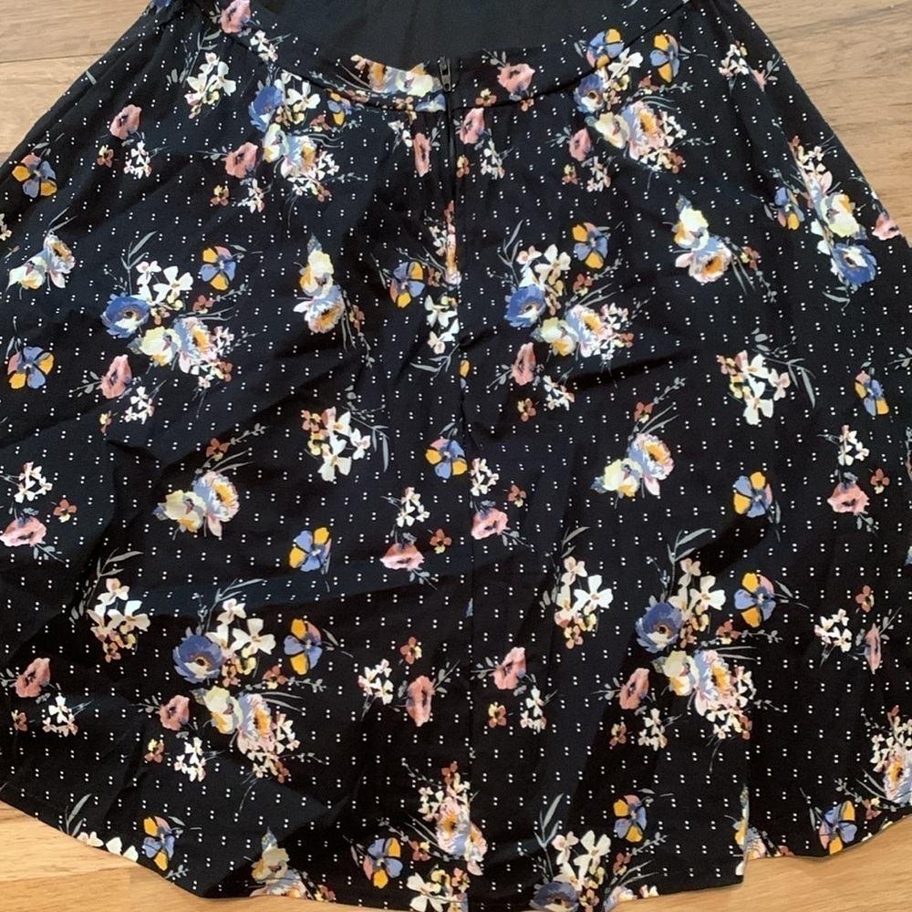 Honey and Rosie Spaghetti Strap Lace Back Fit & Flare Floral Dress Women’s L - Picture 15 of 16